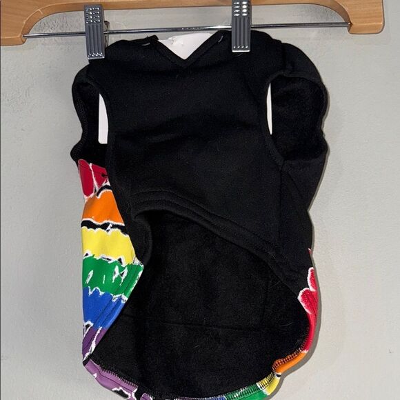 Justice Black Hoodie with Rainbow Tie-Dye - Picture 4 of 6